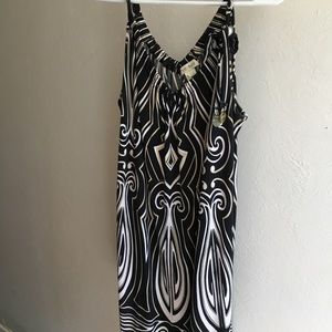 Black and white spaghetti strap dress (medium)